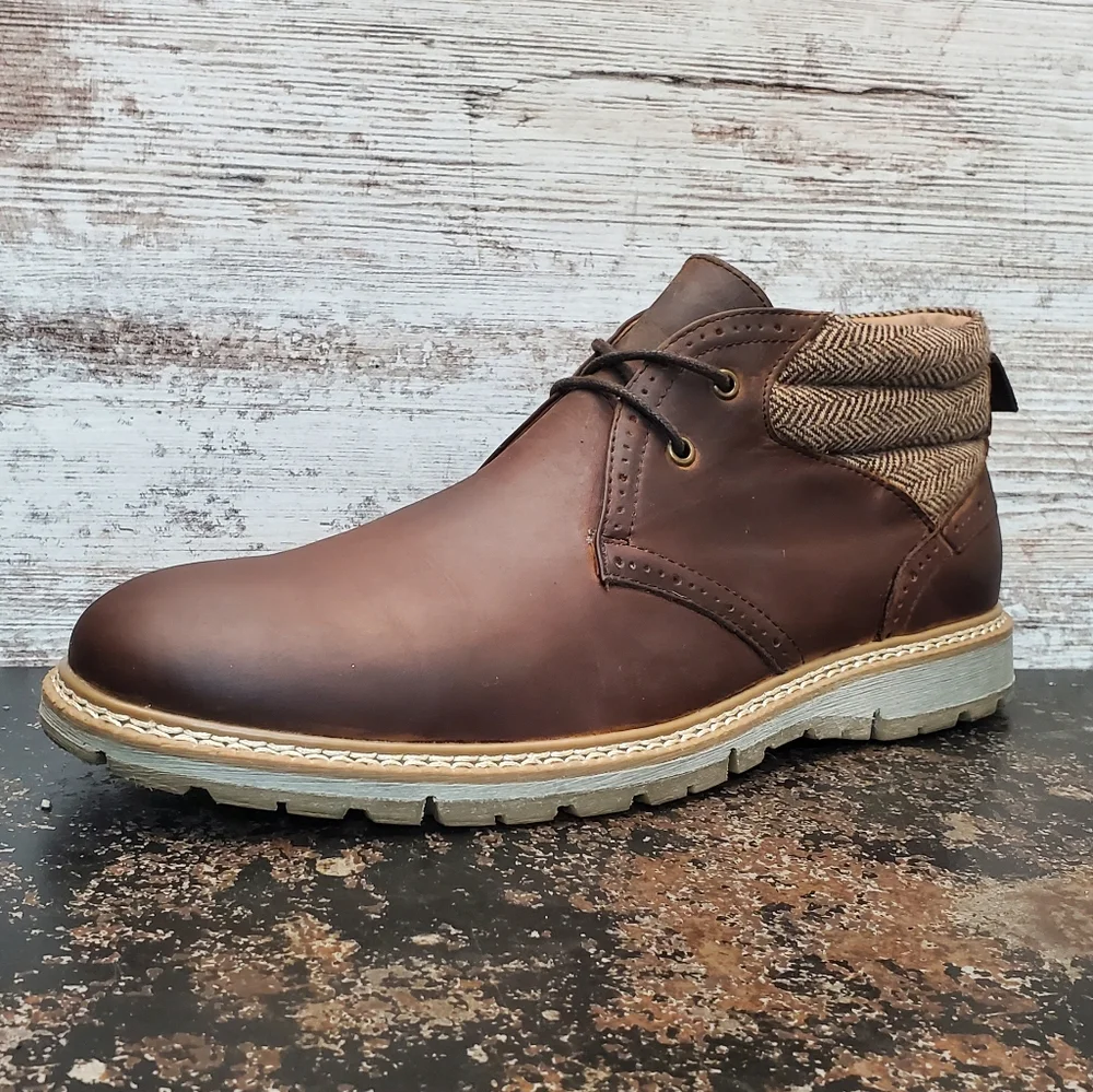 Mens Stacy Adams Grantley Chukka Boots Sz 11 M Used 25298 215 Brown Leather